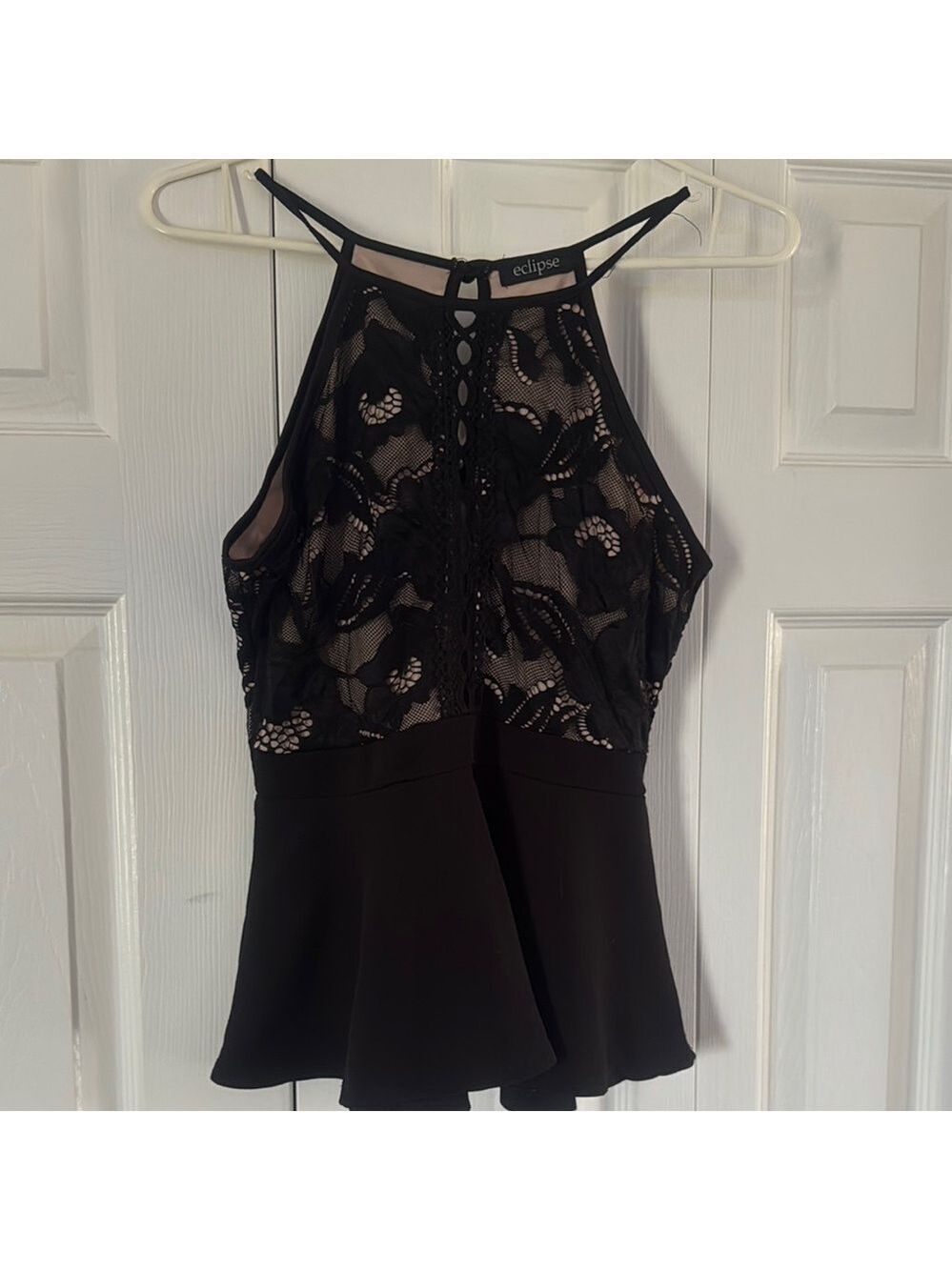 Eclipse Black Lace Camisole Top